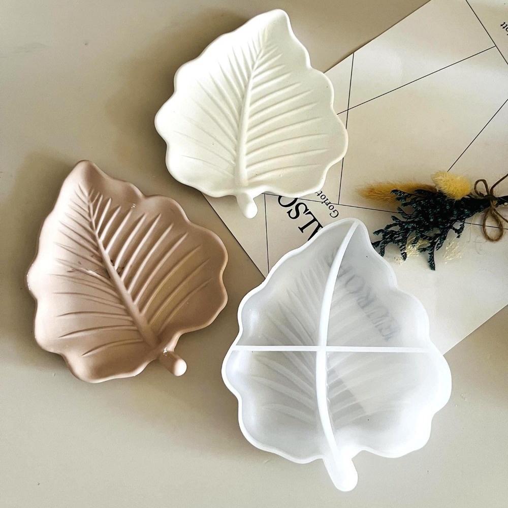 Jewelry Making Table - Bladvormige dienbladmal, bladvormige siliconen mal, DIY