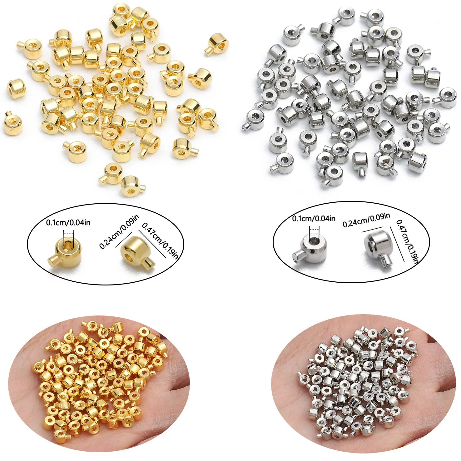 Jewelry Making Rotary Tool - 10 Stks/partij Roestvrijstalen Positionering Stopper Spacer