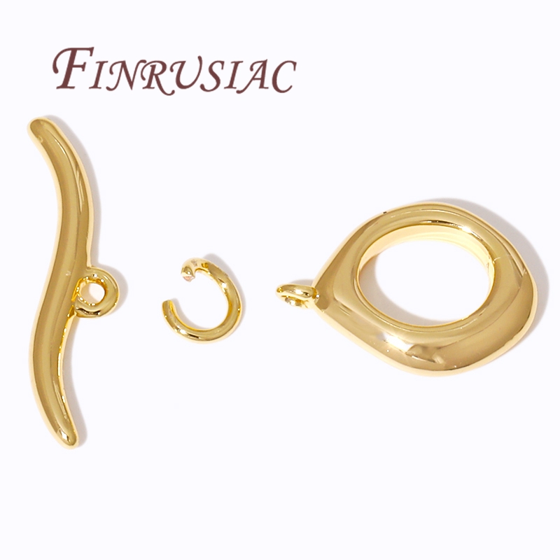 Toggle Clasp Gold - 18K Vergulde OT Toggle Sluiting Voor