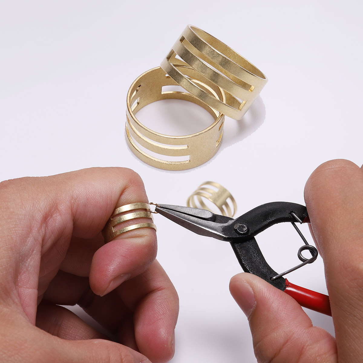Jewelry Making Rotary Tool - Messing Ringetje Open Close Gereedschap Bevindingen