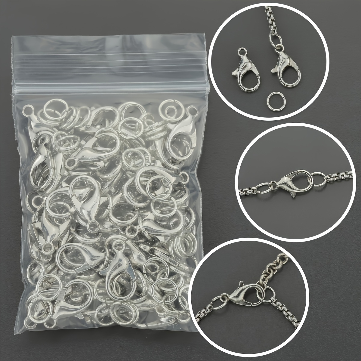 1/2/300 Stuks Kreeftgespen Ope - Jewelry Making Loops recensie en prijs