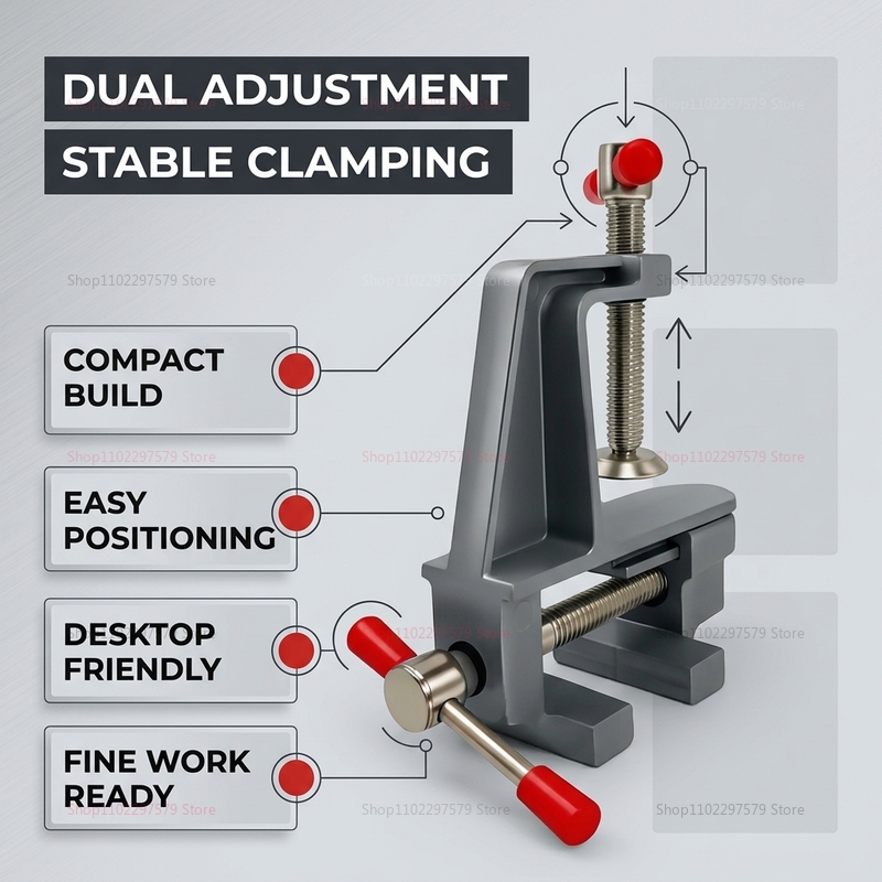 Aluminium mini-tafelbankschroe - Jewelry Making Vise recensie en prijs