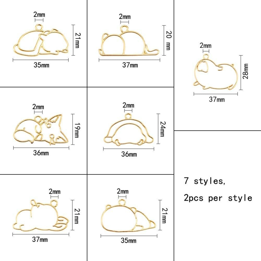 14 stks Hibernator Thema Open  - Jewelry Making Loops recensie en prijs