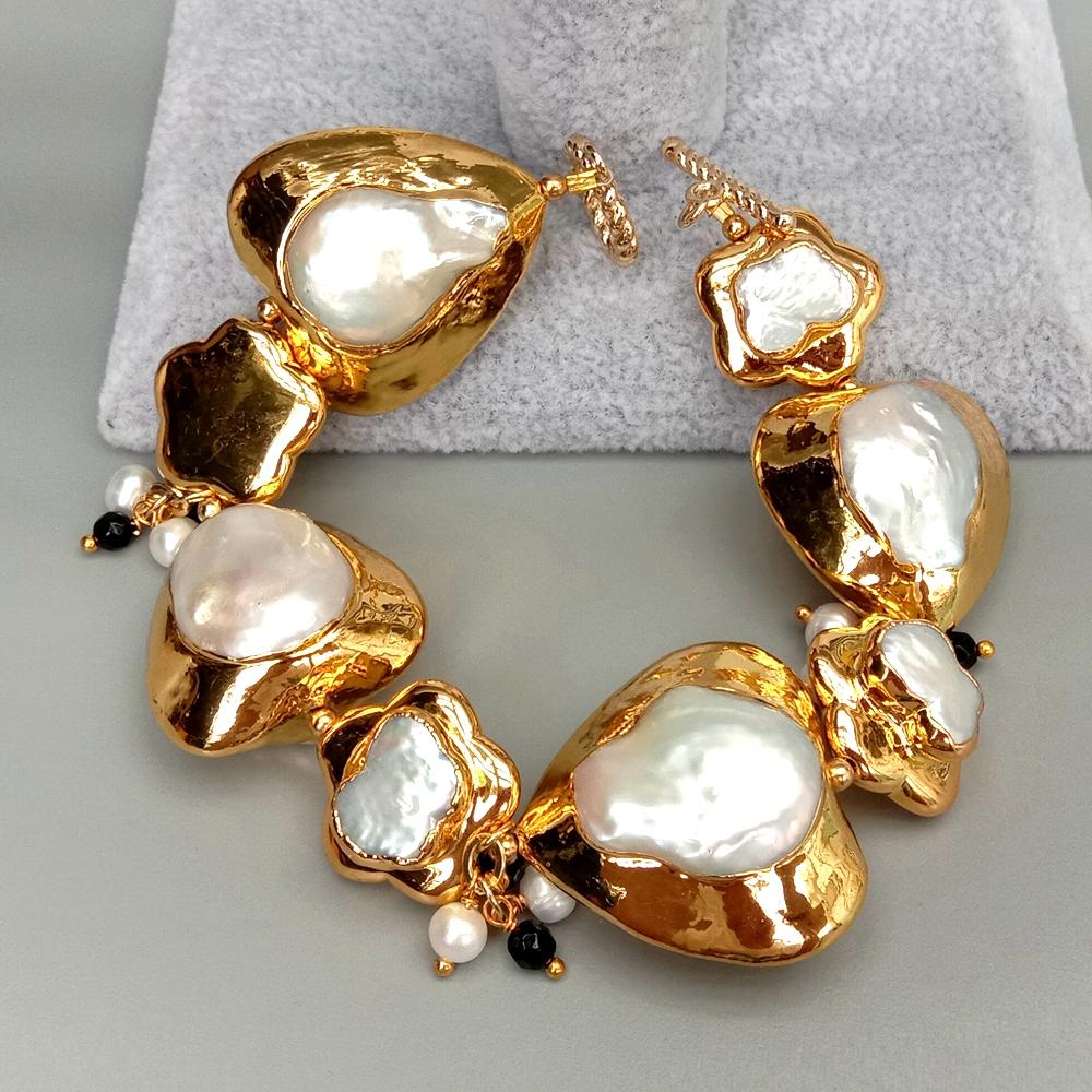 YYGEM natuurlijke hart- en blo - Toggle Clasp Gold recensie en prijs