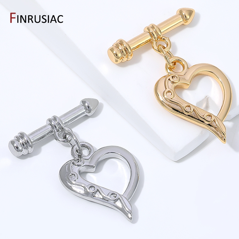 14K verguld messing hartvormig - Toggle Clasp Gold recensie en prijs