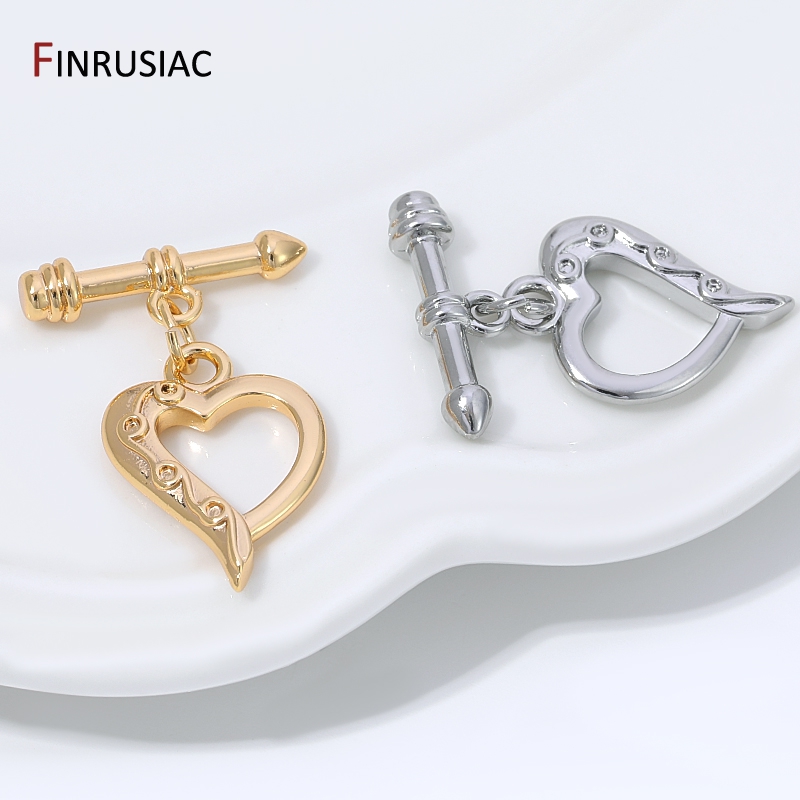 14K verguld messing hartvormig - Toggle Clasp Gold recensie en prijs