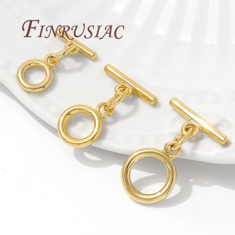 18K vergulde toggle-sluiting v - Toggle Clasp Gold recensie en prijs