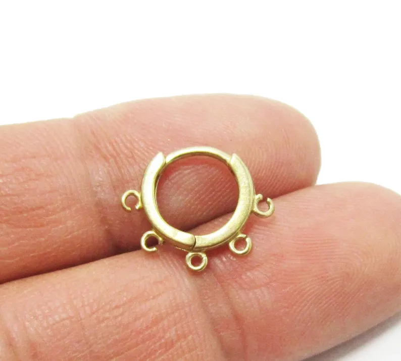 10st messing oorhoepels, lever - Jewelry Making Loops recensie en prijs