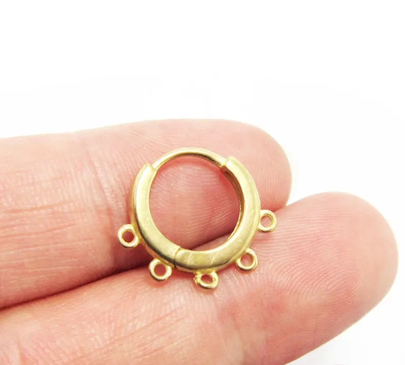 10st messing oorhoepels, lever - Jewelry Making Loops recensie en prijs