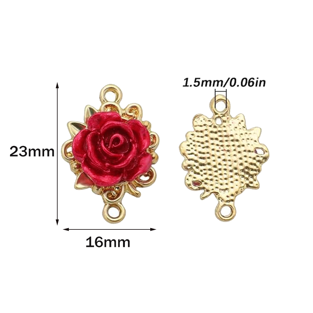 5/10pcs Rose Charms 3D Rose Fl - Jewelry Making Loops recensie en prijs