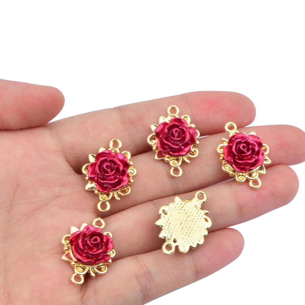 5/10pcs Rose Charms 3D Rose Fl - Jewelry Making Loops recensie en prijs