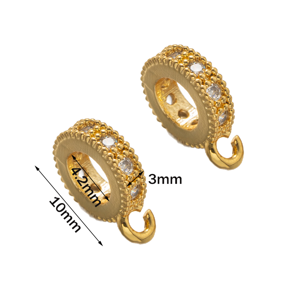 5 stuks 18K verguld messing zi - Jewelry Making Loops recensie en prijs