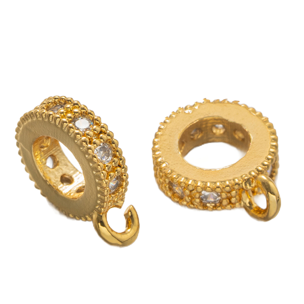 5 stuks 18K verguld messing zi - Jewelry Making Loops recensie en prijs