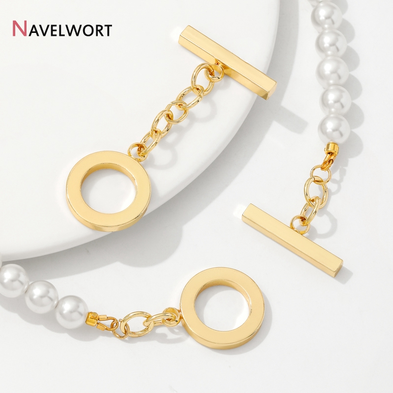 18K verguld messing metalen ro - Toggle Clasp Gold recensie en prijs