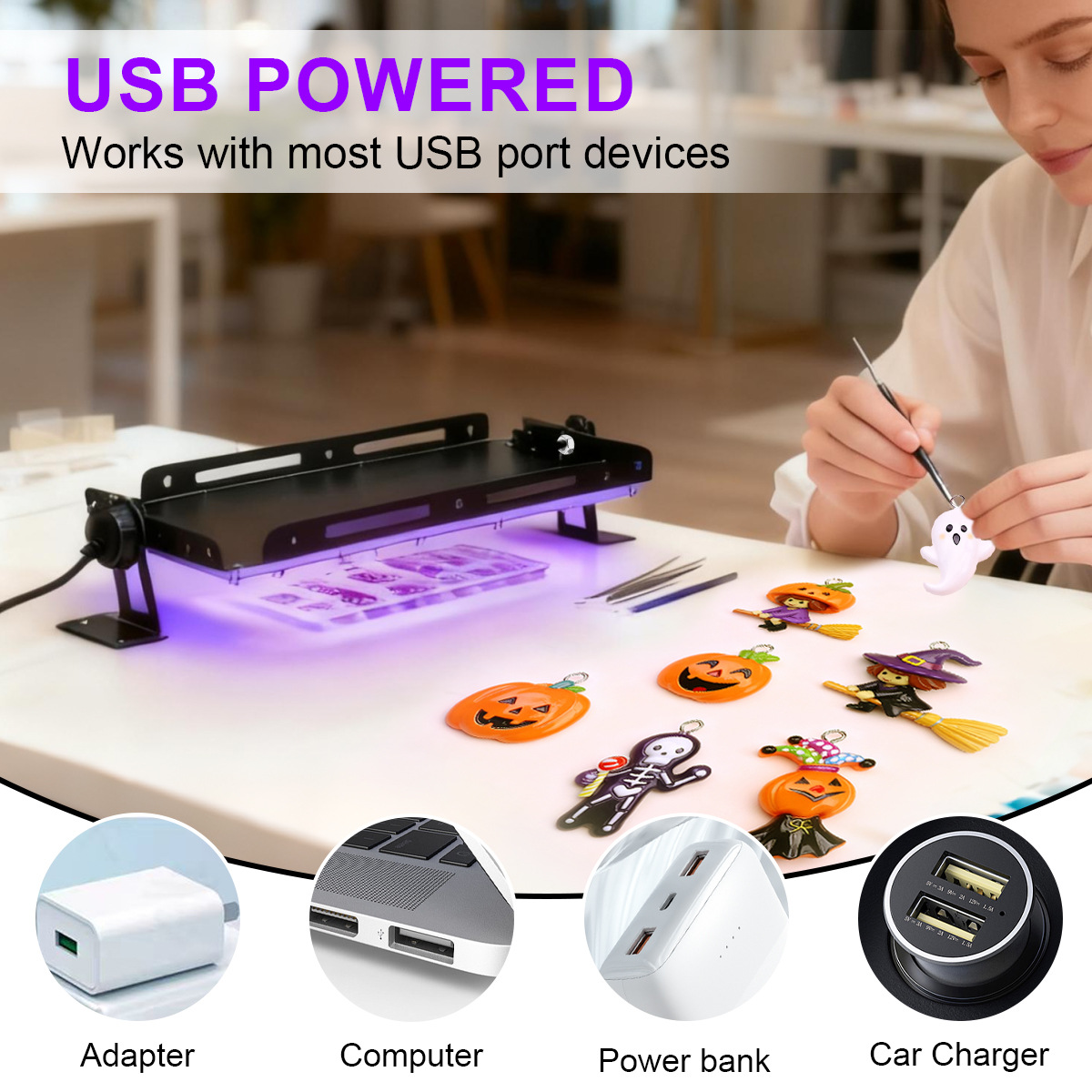 Draagbare 50 96 144 LED UV-har - Jewelry Making Dc recensie en prijs