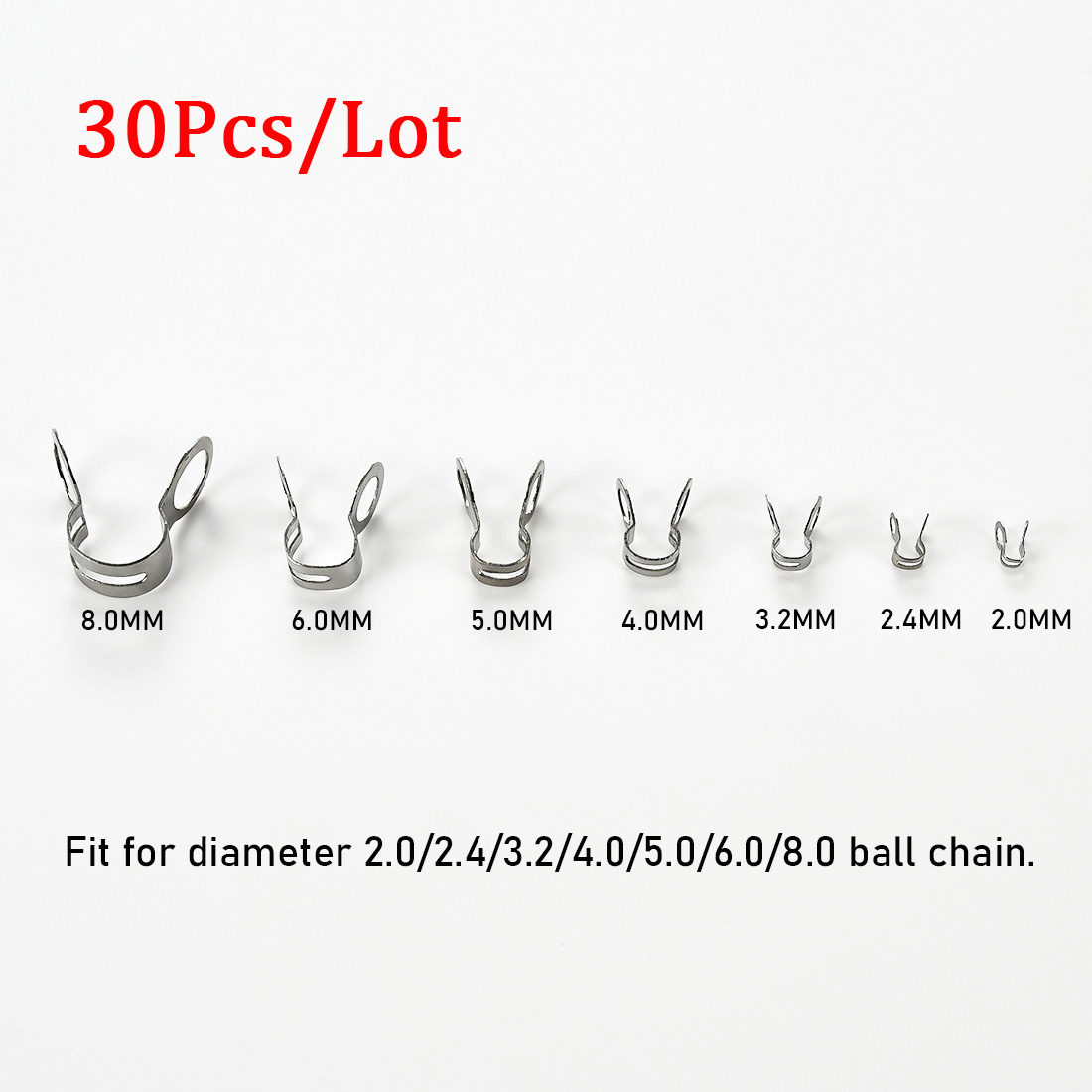 30 Stuks Rvs Ball Chain Connec - Jewelry Making Loops recensie en prijs