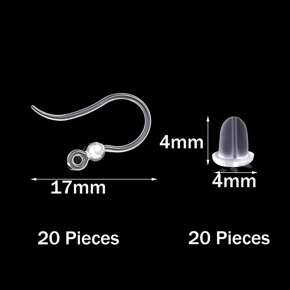 40 stuks doorzichtige plastic  - Jewelry Making Loops recensie en prijs