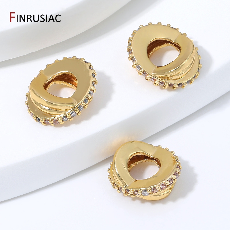 18K vergulde messing zirkoon g - Jewelry Making Loops recensie en prijs