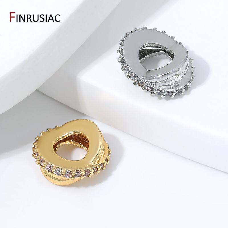 18K vergulde messing zirkoon g - Jewelry Making Loops recensie en prijs