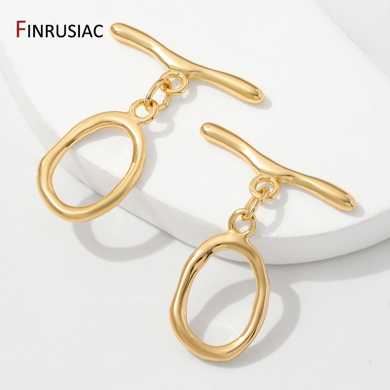 18K verguld messing ovale/hart - Toggle Clasp Gold recensie en prijs