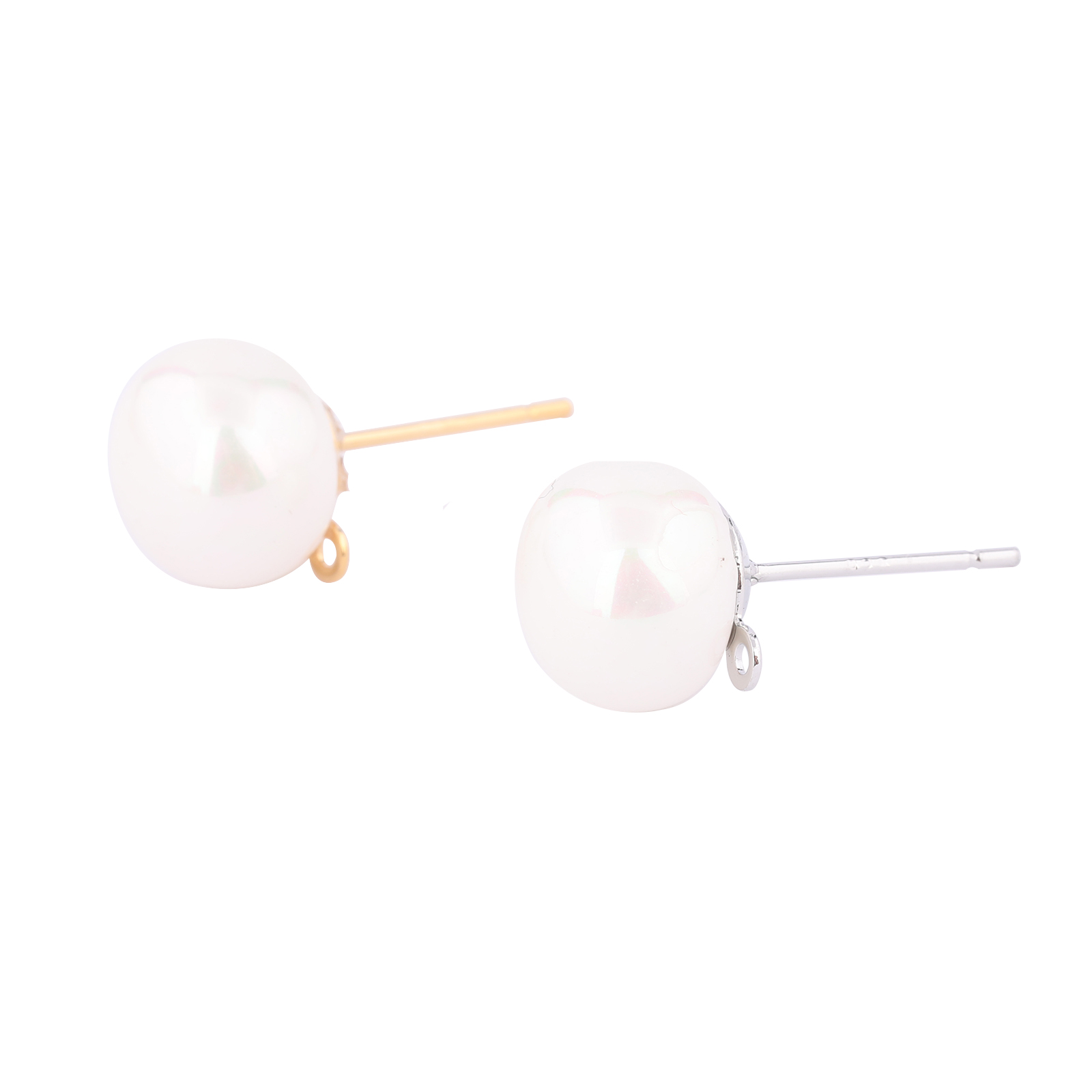 10 stuks koper wit K vergulde  - Jewelry Making Loops recensie en prijs